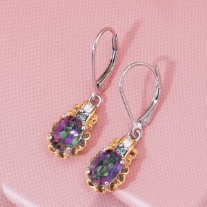 💚Elegant Green Mystic Topaz Earrings💚